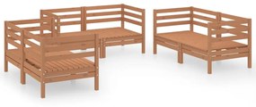3082585 vidaXL Set mobilier de grădină, 6 piese, maro miere, lemn masiv de pin