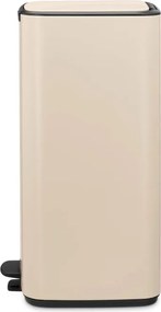 Cos de gunoi Brabantia Bo Pedal 1010124, 30 L, Inchidere usoara, Baza antiderapanta, Bej