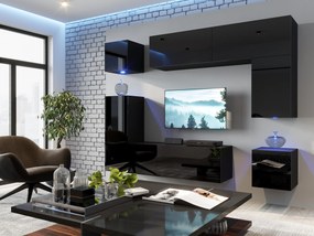 Mobilier living Berny 70 (Negru + Negru lucios). 1087203