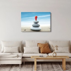 Tablou -Echilibru cu pietre (90x60 cm)