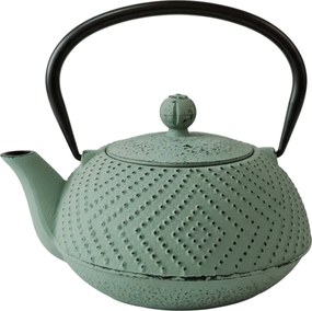 Ceainic din fontă cu infuzor KAMIN, 900 ml, verde deschis