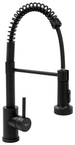 REA-B4820 - Baterie pentru chiuvetă COLIN, 42,5 cm, cu duș extractabil, negru