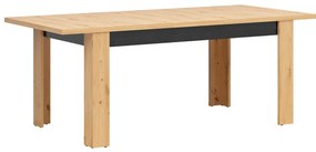 Masă de sufragerie Ostia STO/7/16 (Stejar artisan + Stejar negru) (pentru 6 sau 8 persoane). 1025966