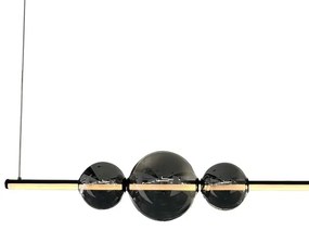 Lustră LED pe cablu KUGEL LED/30W/230V negru