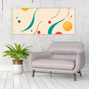Tablou - Ilustrație colorată minimalistă (120x50 cm)