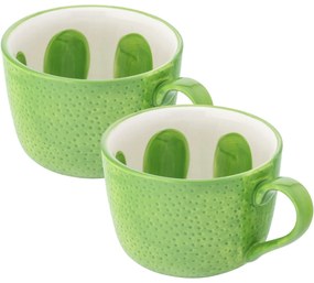 Altom Set de căni jumbo din ceramică Tropicanalime 470 ml, 2 buc.