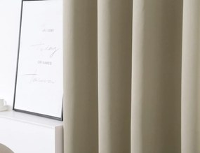 Perdea OXFORD 140x250 cm, bej deschis Agatat: Inele metalice