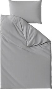 Lenjerie de pat creponata DENYX gri Dimensiune lenjerie de pat: 2 buc 70 x 90 cm | 200 x 220 cm