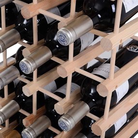 Suport din lemn pentru sticle de vin, 36-40 sticle
