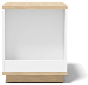 Măsuță auxiliară cu aspect de lemn de stejar 40x40 cm Ella - TemaHome