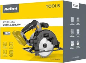 Fierastrau circular mana 20v fara acumulator rebel