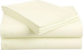 Cearsaf din bumbac 140x240 cm crem, 100% bumbac