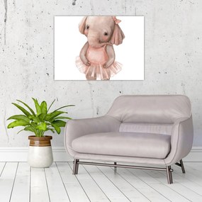 Tablou pe sticlă - Animăluț în acuarelă N⁰5 (70x50 cm)