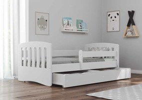 Pat Classic pentru copii - alb 160x80 cm pat fără spațiu de depozitare