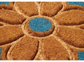 Covoraș de intrare din fibre de nucă de cocos 45x75 cm Flowers – Hanse Home