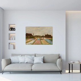 Tablou - Vincent van Gogh, Flower Beds in Holland, reproducere (90x60 cm)