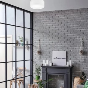 Plafonieră SIRJA DOUBLE 2xE27/15W/230V d. 35 cm alb