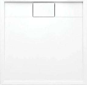 Cadita dus patrata din acril Omnires Brooklyn alb 90x90 cm