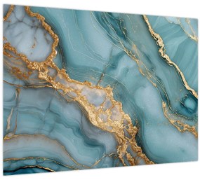 Tablou - Marmură turcoaz (70x50 cm)
