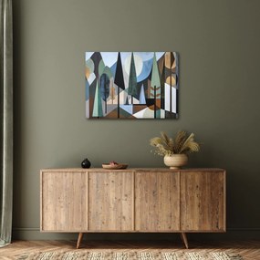 Tablou - Abstracție geometrică naturală II. (70x50 cm)