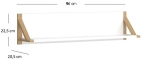 Poliță 95 cm Berry (alb). 1052768