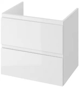 Dulap baie suspendat pentru lavoar, alb lucios, 60 cm, Cersanit Moduo, montat