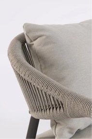 Set mobilier de grădină kaki/taupe din aluminiu pentru 2 persoane Millor – Bizzotto