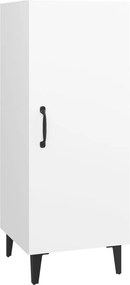 vidaXL Servantă, alb, 34,5x34x90 cm, lemn compozit