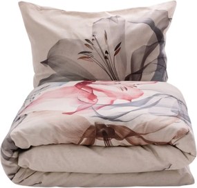 Lenjerie de pat din bumbac și in Crin, 160 x 200 cm, 2 buc. 70 x 80 cm