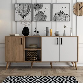 Dulap Essex (Stejar + Alb). 1073268