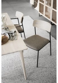 Scaune de dining bej/natural 2 buc. Maymont – Rowico