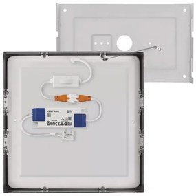 Plafonieră LED/21W/230 3000/3500/4000K 22,5x22,5 cm crom