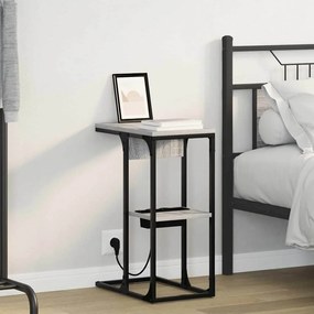 vidaXL Noptieră Gri sonoma 41.5 x 26 x 60.5 cm Lemn compozit