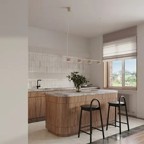 Sollux SL.2697 - Lustră suspendată pe cablu AURA 4xGX53/10W/230V crem