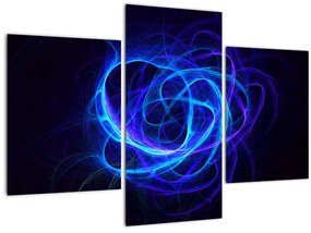 Tabloul cu ghem albastru abstract (90x60 cm)