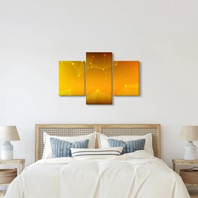 Tabloul abstract galben (90x60 cm)