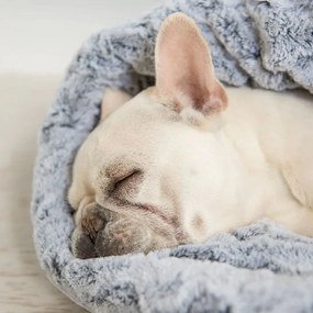 Pat pentru animale de companie gri pentru animale de companie ø 33 cm Snuggle Bed 3in1 Husky Grey S – P.L.A.Y.