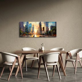 Tablou - Pictura orașului (120x50 cm)