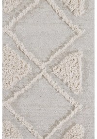 Covor alb lavabil/țesut manual din bumbac 200x300 cm Tribu Natural – Lorena Canals