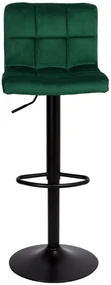 JAKS SCAUN DE BAR ARAKO BLACK VELUR  VERDE