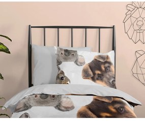 Lenjerie de pat pentru copii din bumbac pentru pat de o persoană, extinsă 140x220 cm Semmie – Good Morning