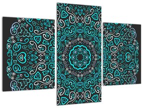 Tablou cu abstracție ornamentală (90x60 cm)