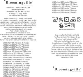 Pătură maro din bumbac reciclat 130x160 cm Anniversary – Bloomingville