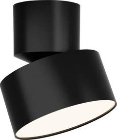Spot aplicat LED 10W, directionabil, negru
