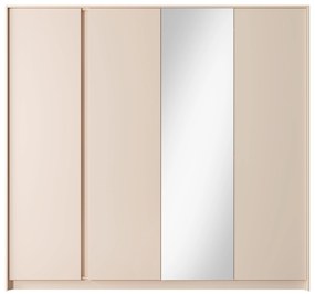 Dulap de haine Danton 220 (cu oglindă) (Bej). 1071333