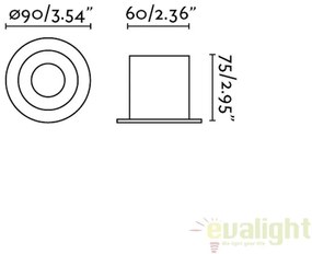 Veioza / Lampa design modern minimalist TEN cupru 62156