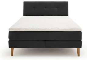 Pat boxspring gri antracit 180x200 cm Stockholm – Meise Möbel