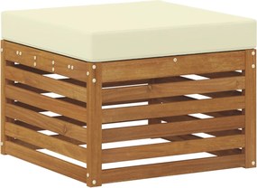 vidaXL Taburet pentru exterior Lemn Solid de Acacia natural