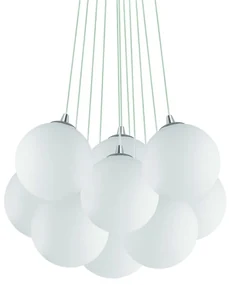 Lustra moderna cu 11 pendule MAPA SP11 BIANCO 131924
