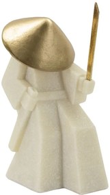 Decorațiune Samurai Toku Quarzy, 14X9X24,5 cm, Mauro Ferretti